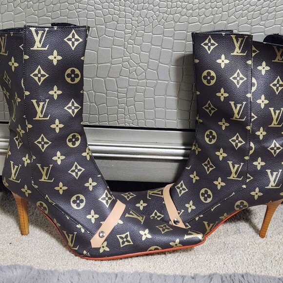 Louis Vuitton 3.5” Mid-High Boots Size 38 - Picture 1 of 11